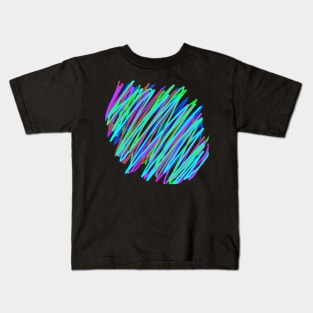 multicolored straight line Kids T-Shirt